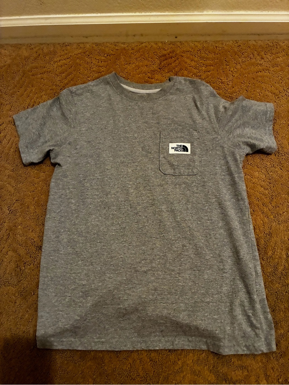 The North Face Heather Gray Pocket Tee - Grey